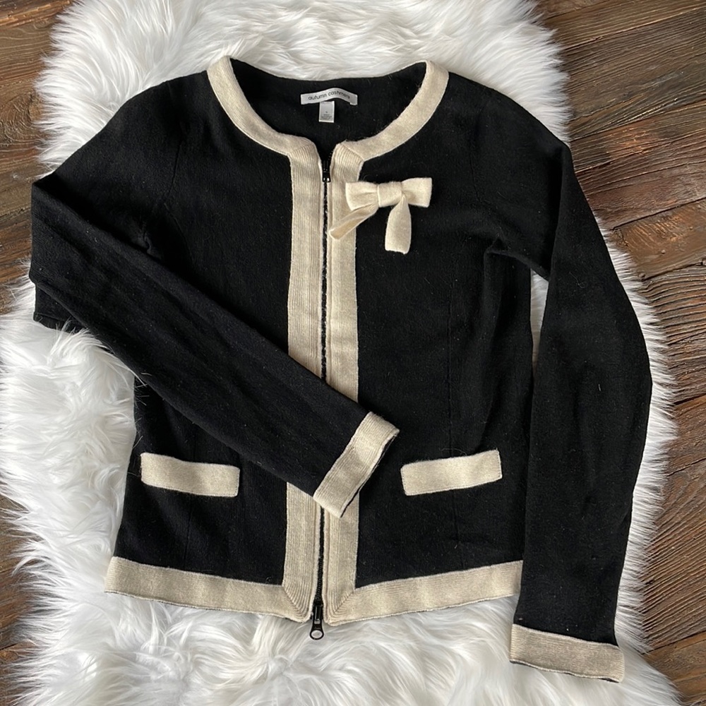 Autumn Cashmere zippered cardigan EUC size S
